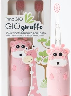 innoGIOGIOGiraffe Sonic Toothbrush spazzolino sonico per bambini Pink 1 pz