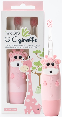 innoGIOGIOGiraffe Sonic Toothbrush spazzolino sonico per bambini Pink 1 pz
