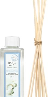 ipuroEssentials Sunny Beachtime ricarica per diffusori di aromi + bastoncini di ricarica per diffusori di aromi 200 ml