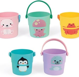 JanodBath Toy Activities Buckets secchiello 10 m+ 5 pz