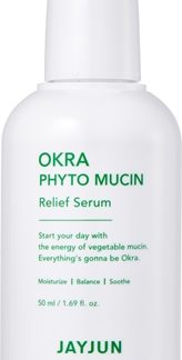 JayjunOkra Phyto Mucin siero viso delicato per lenire e rinforzare le pelli sensibili50 ml