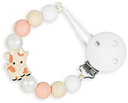 KidProPacifier Holder fermaglio per ciuccio Cow 1 pz