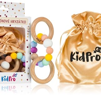 KidProTeether & Rattle Fruit Mix dentaruolo con sonaglio Rainbow 1 pz