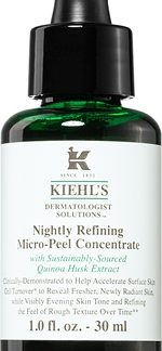 Kiehl'sDermatologist Solutions Nightly Refining Micro-Peel Concentrate trattamento esfoliante illuminante notte per tutti i tipi di pelle, anche quelle sensibili30 ml