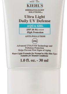 Kiehl'sDermatologist Solutions Ultra Light Daily UV Defense Aqua Gel SPF 50 PA++++ lozione protettiva ultra leggera SPF 50unisex 30 ml