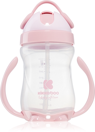 KikkabooSippy Cup with a Straw tazza con cannuccia 12 m+ Pink 300 ml