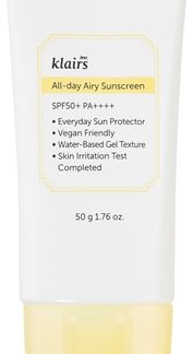 KlairsAll-day Airy Sunscreen crema-gel protettiva leggera SPF 50+50 g