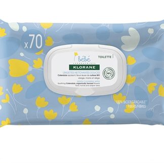 KloraneBébé Calendula salviette detergenti delicate per neonati 70 pz