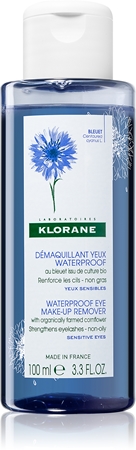 KloraneCornflower struccante per trucco waterproof per occhi per pelli sensibili100 ml