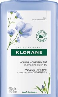 KloraneFlax Fiber Bio shampoo per capelli fini e mosci 400 ml