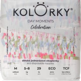 KolorkyDAY Moments Celebration pannolini ECO usa e getta Size M 5-8 kg 29 pz