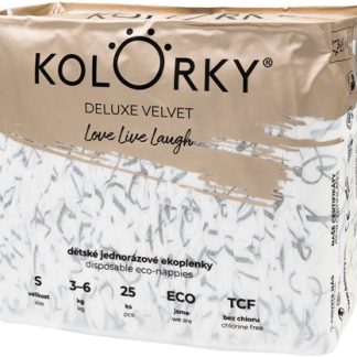KolorkyDeluxe Velvet Love Live Laugh pannolini ECO usa e getta taglia S 3-6 Kg 25 pz