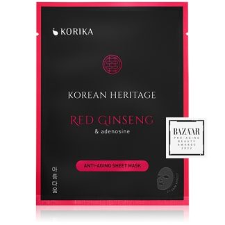 KORIKAKorean Heritage Red Ginseng & Adenosine Anti-aging Sheet Mask maschera antirughe in tessuto25 g