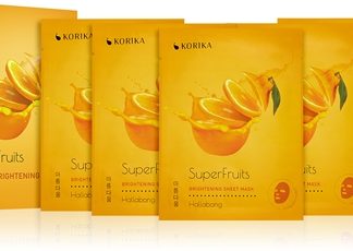 KORIKASuperFruits Hallabong - Set of 5 Brightening Face Sheet Masks maschera per il viso a prezzo ridotto illuminante Hallabong