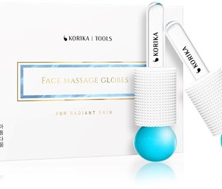 KORIKATools Face Massage Globes attrezzi per i massaggi con effetto rinfrescante2 pz