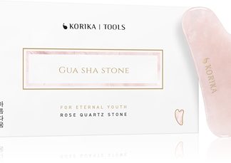 KORIKATools Gua Sha Rose Quartz Stone Quartz Pink attrezzi per i massaggi per il visoGua Sha Quartz Pink 1 pz