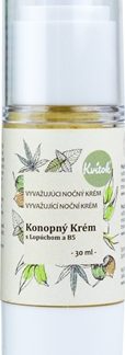 KvitokCream with Cannabis Oil with Burdock and B5 crema notte per pelli grasse 30 ml