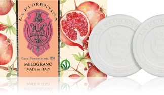 La FlorentinaPomegranate Sculpted Soap sapone solido naturale 2x115 g