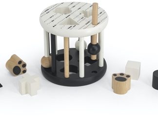 Label LabelShape Sorting Wheel attività giocattolo a incastro Black and White 1 pz