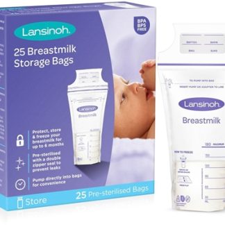 LansinohBreastfeeding Breastmilk Storage Bags sacchetto per conservare il latte materno 25 pz