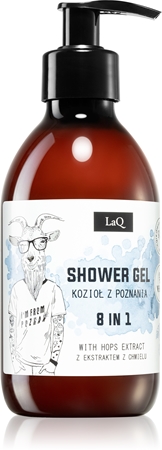 LaQGoat From Poznaň gel doccia rinfrescante 8 in 1 con estratto di pannocchia di luppolo 300 ml