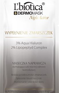 L’bioticaDermoMask Night Active maschera riempitiva contro le rughe profonde12 ml