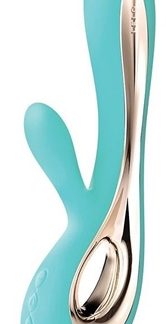 LeloSoraya 2 vibratore con stimolatore clitorideo Aqua 22 cm