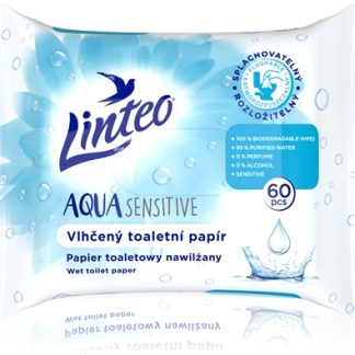 LinteoAqua Sensitive carta igienica umidificata 60 pz