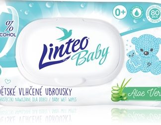 LinteoBaby Pure & Fresh salviette umidificate per bambini con aloe vera 80 pz