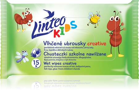 LinteoKids Creative salviette umidificate per bambini 15 pz