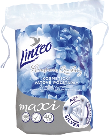 LinteoPremium Maxi dischetti struccantiSilver 40 pz