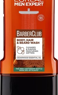 L’Oréal ParisMen Expert Barber Club gel doccia per uomo per i capelli, la barba e il corpo300 ml