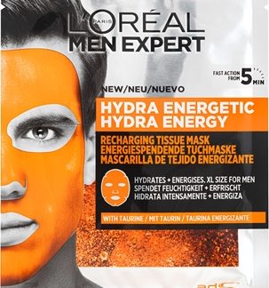 L’Oréal ParisMen Expert Hydra Energetic mascheraviso idratante in tessuto per uomo 30 g