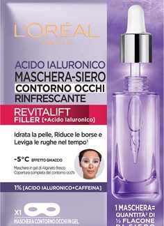 L’Oréal ParisRevitalift Filler maschera in tessuto illuminante e idratante per gli occhi11 g