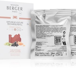 Maison Berger ParisMystic Leather deodorante per auto ricarica 2x17 g