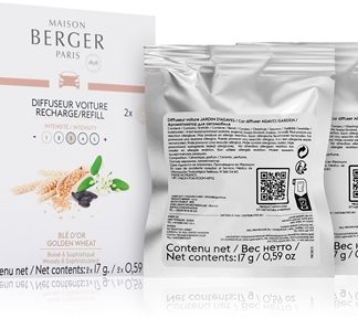 Maison Berger ParisQuintessence Golden Wheat deodorante per auto ricarica 2x17 g
