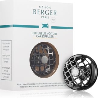 Maison Berger ParisResonance Gunmetal supporto per deodoranti per auto (Matte Black) 1 pz