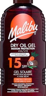 MalibuDry Oil Gel Beta Carotene olio abbronzante con beta-carotene 200 ml