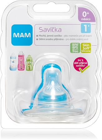 MAMBaby Bottles Teat V1 tettarella per biberon Slow Flow 0m+ 1 pz