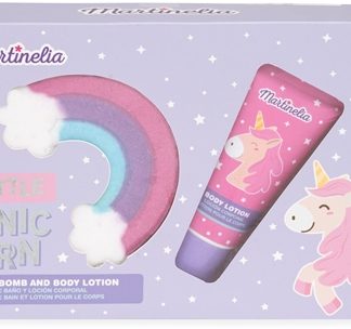 MartineliaLittle Unicorn Bath Bomb & Body Lotion confezione regalo per bambini