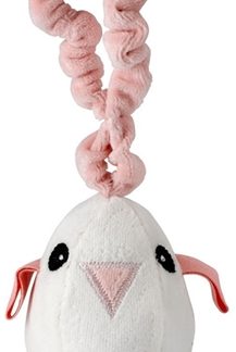 Maud N LilLittle Bird morbido giocattolo con fischietto Pink 1 pz
