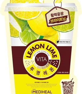 MEDIHEALVita Mask Lemon Lime maschera viso illuminante in tessuto20 ml