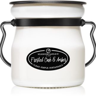 Milkhouse Candle Co.Creamery Frosted Oak & Amber candela profumata Cream Jar 142 g