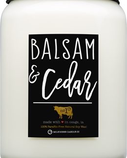 Milkhouse Candle Co.Farmhouse Balsam & Cedar candela profumata Mason Jar 737 g