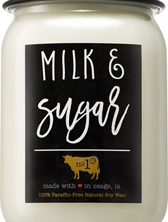 Milkhouse Candle Co.Farmhouse Milk & Sugar candela profumata Mason Jar 368 g