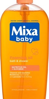 MIXABaby olio in schiuma per bagno e doccia 400 ml