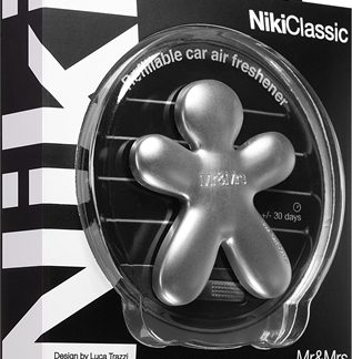 Mr & Mrs FragranceNiki Fresh Air deodorante per auto ricaricabile Silver (matt) 1 pz