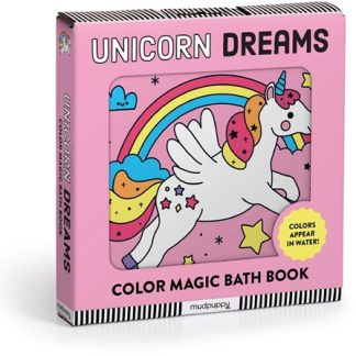 MudpuppyColor Magic Bath Book Unicorn Dreams libro acquatico 0+ y 1 pz
