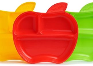 MunchkinApple piatto diviso 6 m+ 3 pz