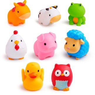 MunchkinBath Farm Bath Squirts giocattolo acquatico 9 m+ 8 pz